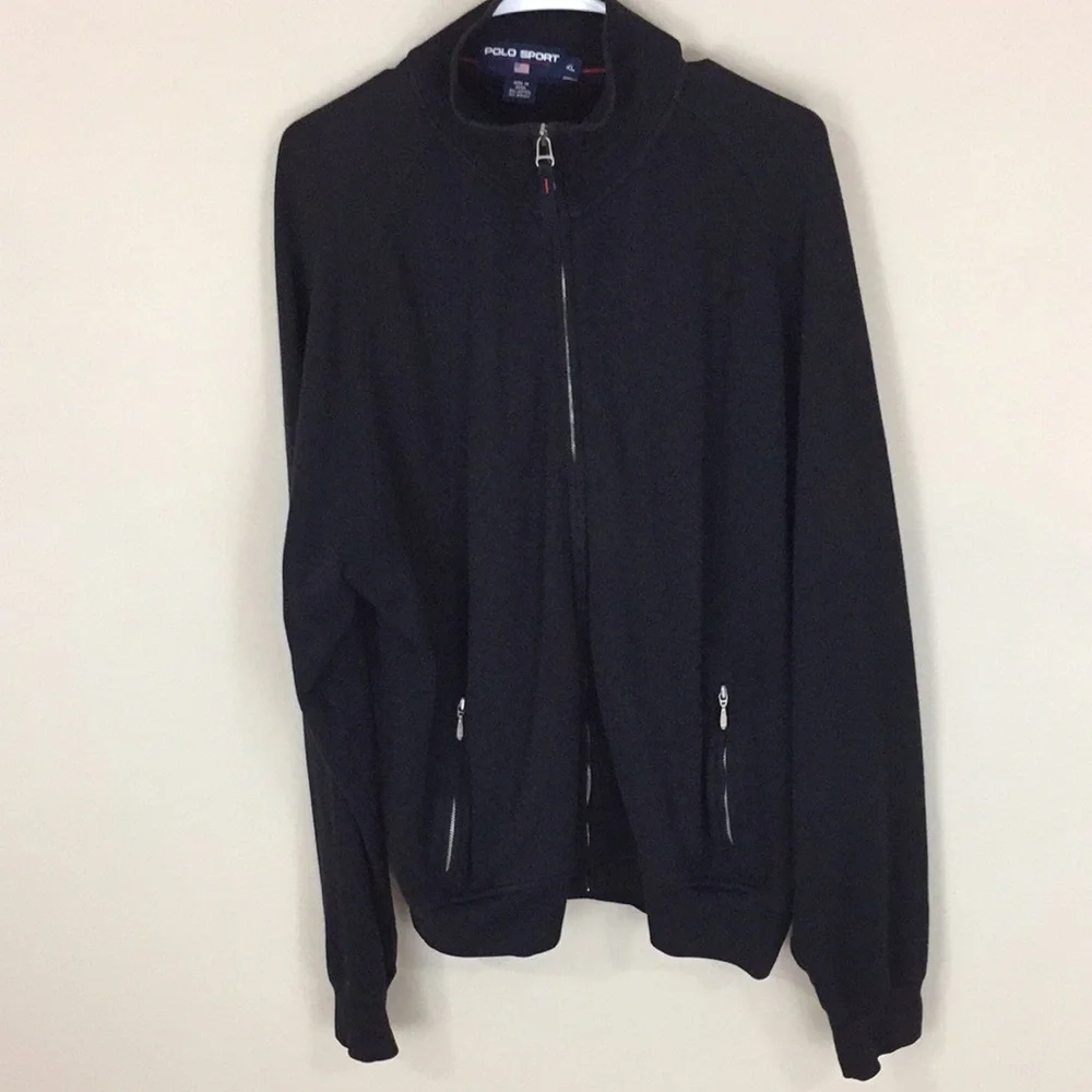 Polo Sport Ralph Lauren Black Full Zip Jacket Size XL